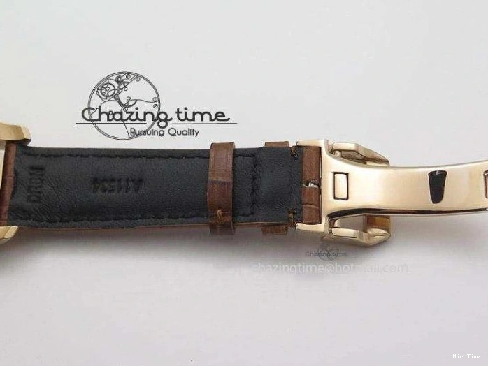 MIROTIME 0321 Youthful Pilot Chrono RG 3878 Gray Dial on Light Brown Leather Strap A 7394